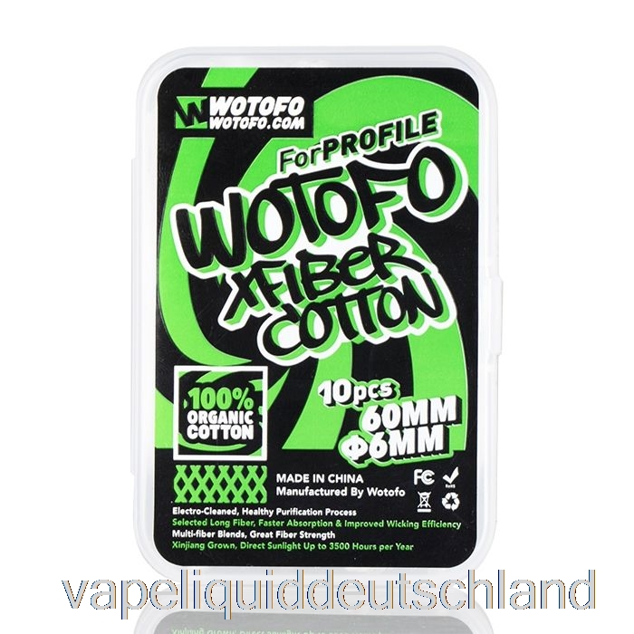 Wotofo Xfiber Cotton Xfiber Cotton 6mm (10 Stück) Vape Deutschland